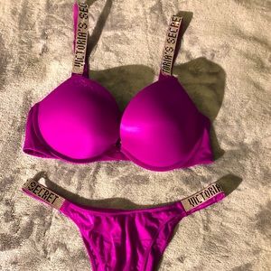 Very sexy push-up bra and panty set